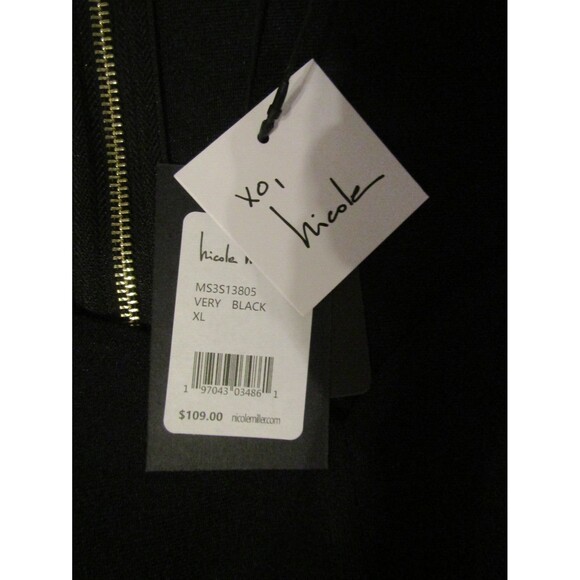 Nicole Miller Sweetheart Top Black Lucy Knit Retail $109 NWT Size XL - Picture 10 of 11